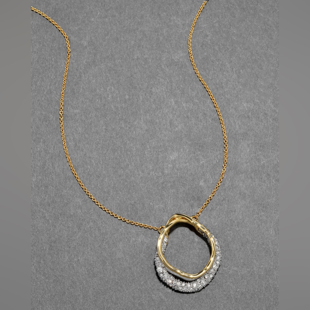 ALEXIS BITTAR • Solanales Gold Crystal Orbit Necklace - Picture 9 of 11